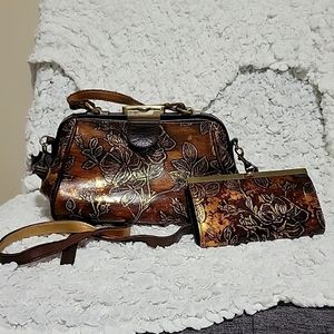 Patricia Nash purse and matching wallet